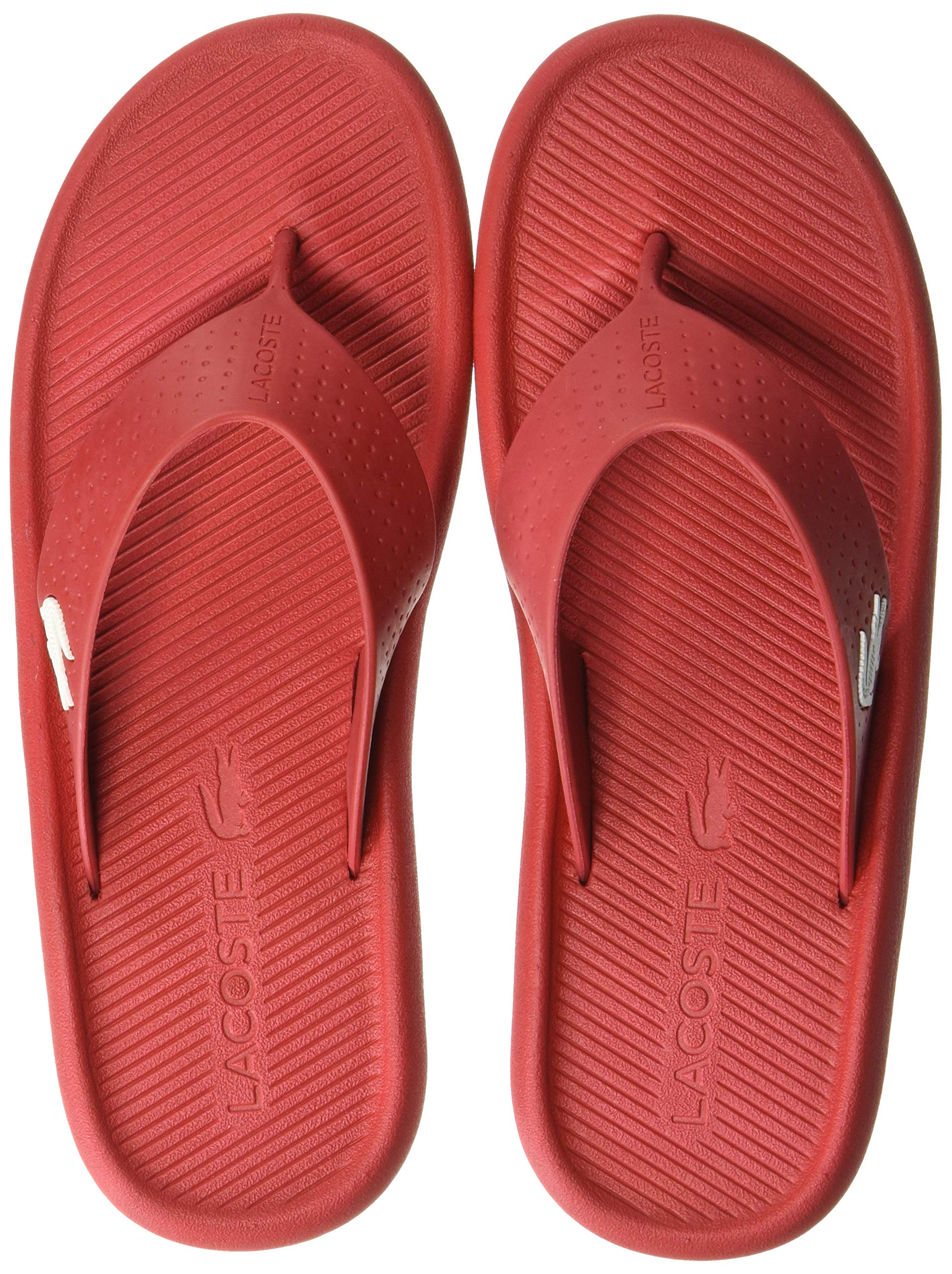 lacoste croco flip flops