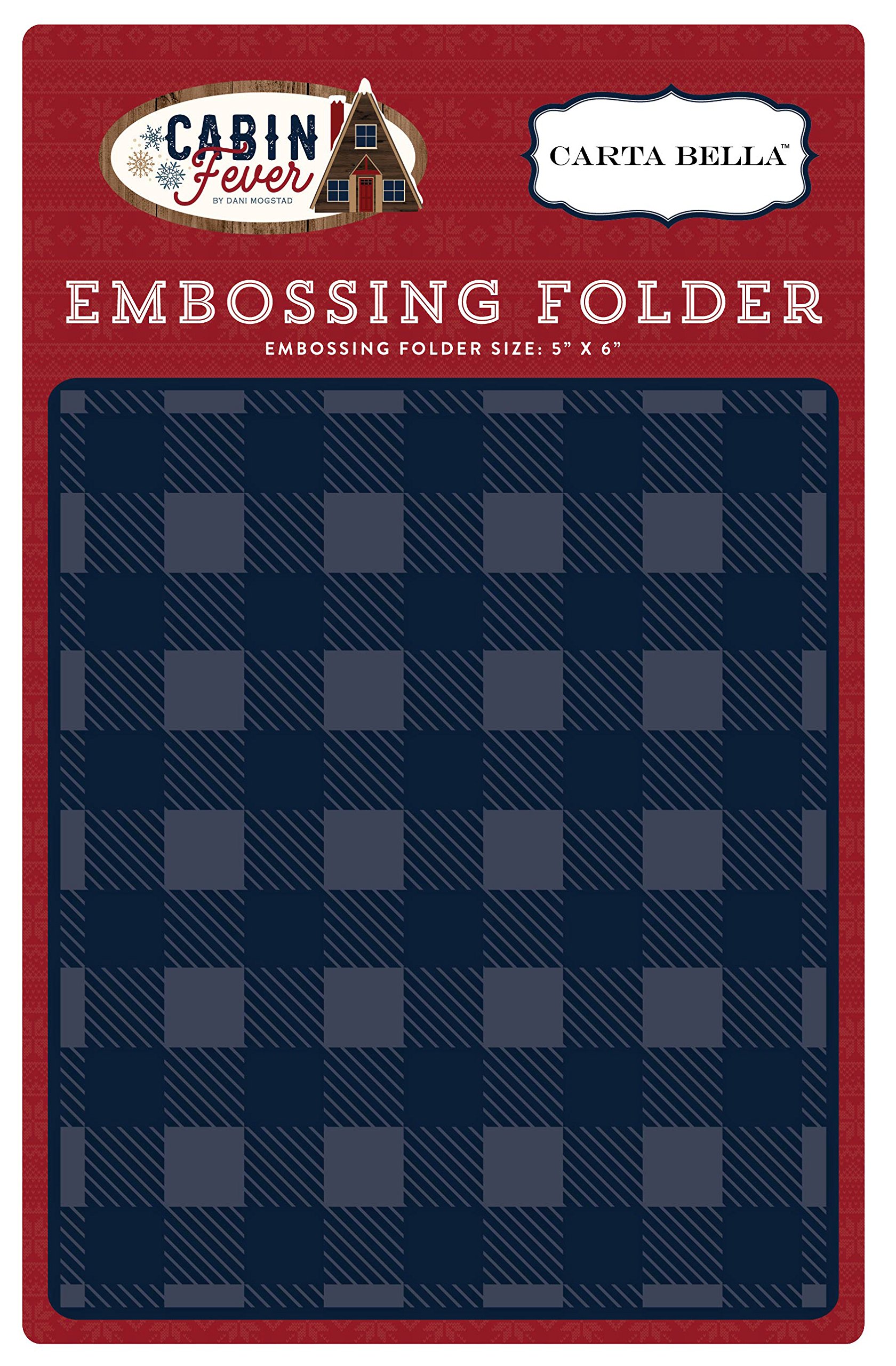 Carta Bella Paper Company Embossing Folder-Small Buffalo Plaid
