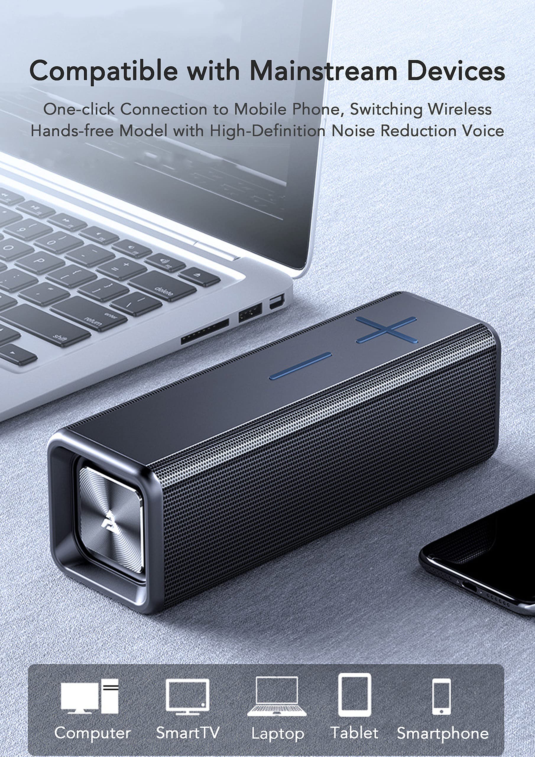 Joc Haut Parleur Enceinte Bluetooth Haut Puissance Speaker Stereo Sans