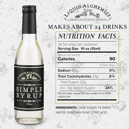 Miniatura 6 de Liquid Alchemist Jarabe simple para cócteles utilizamos ingredientes que realmente puedes leer para hacer que nuestro jarabe de cóctel sea libre de