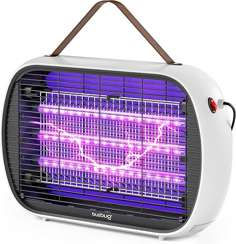 62% off deal for Buzbug Upgraded LED Bug Zapper Indoor, LED Bulbs Up to 50,000 Hours, 3 Lamps Sustainable Less Power, 3800V Powerful Electric Mosquito on Amazon