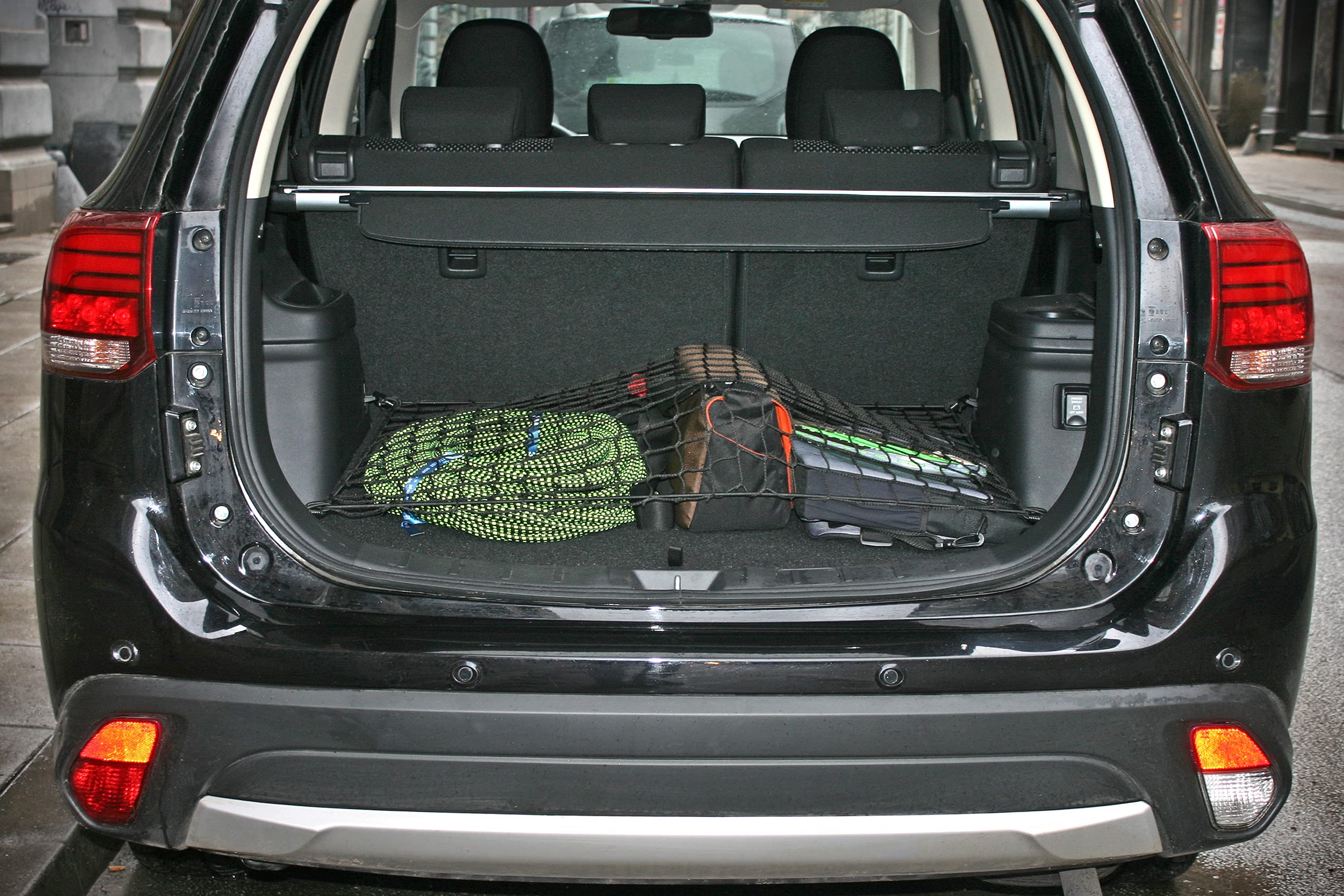 TrunkExpert Koffernet Compatibel met Audi A6 C8 Estate (Avant), 2018, bagagenet, elastische bagagenetorganizer en bevestiging voor het autonet, opbergtas met klittenband