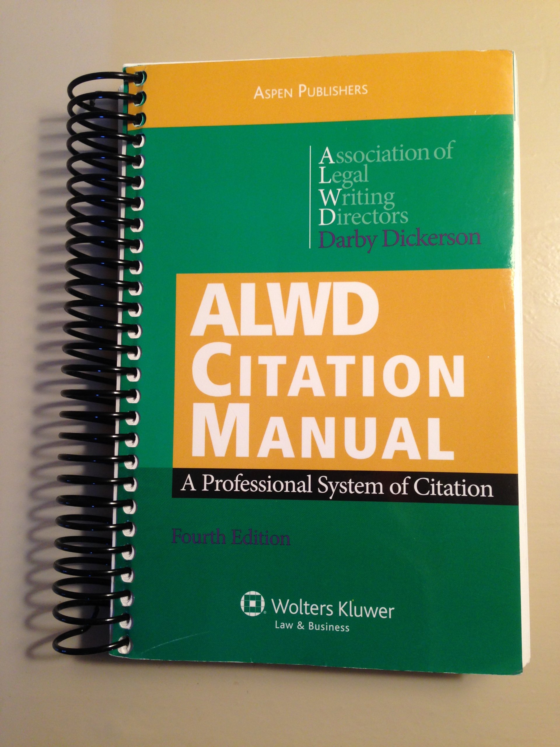 alwd citation manual: a professional system of citation