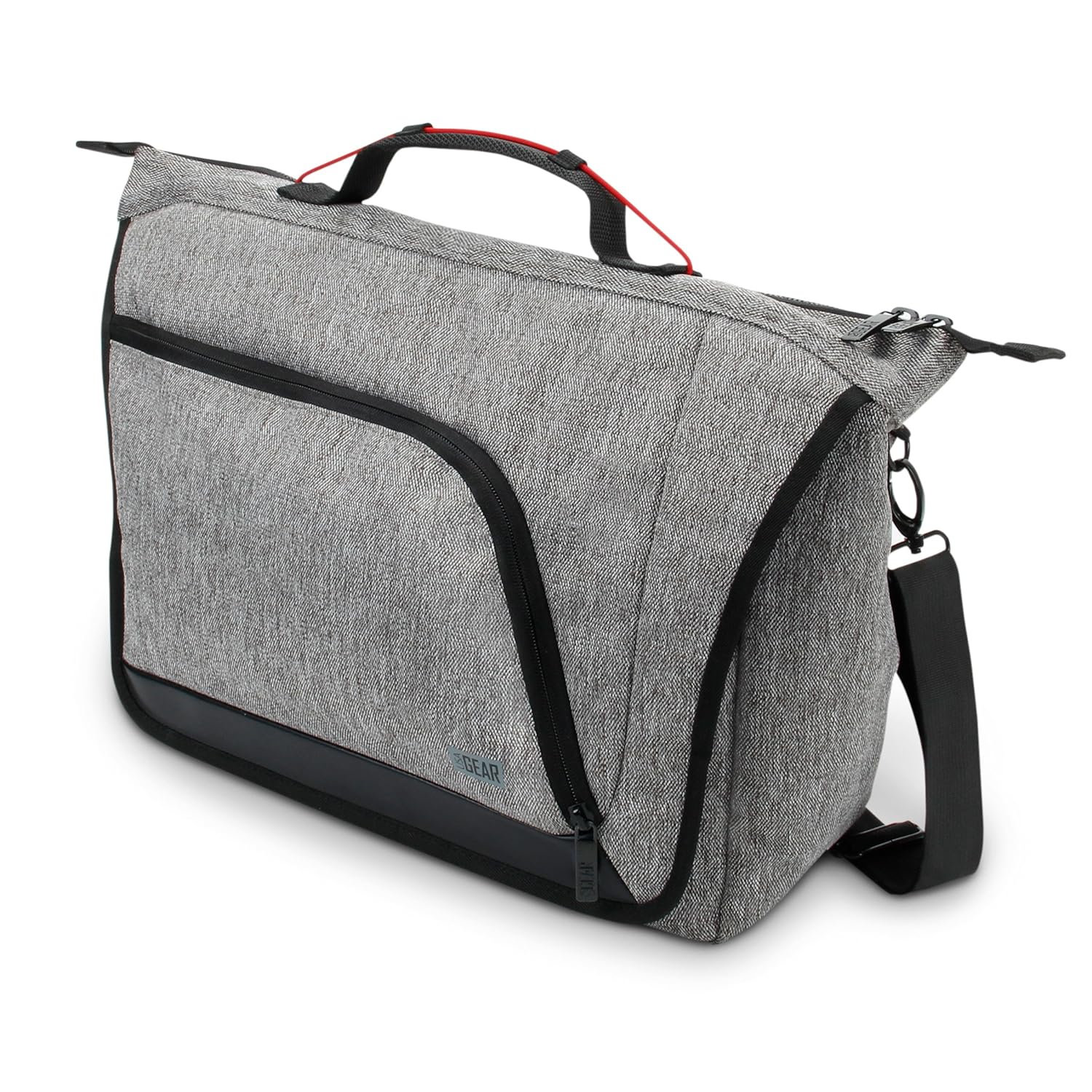 USA Gear Professional Tattoo Gun Kit Messenger Bag with Customizable Dividers, Weather Resistant Bottom - Holds Tattoo Ink Set, Machine, Power Supply, & More Supplies and Equipment - Case Only