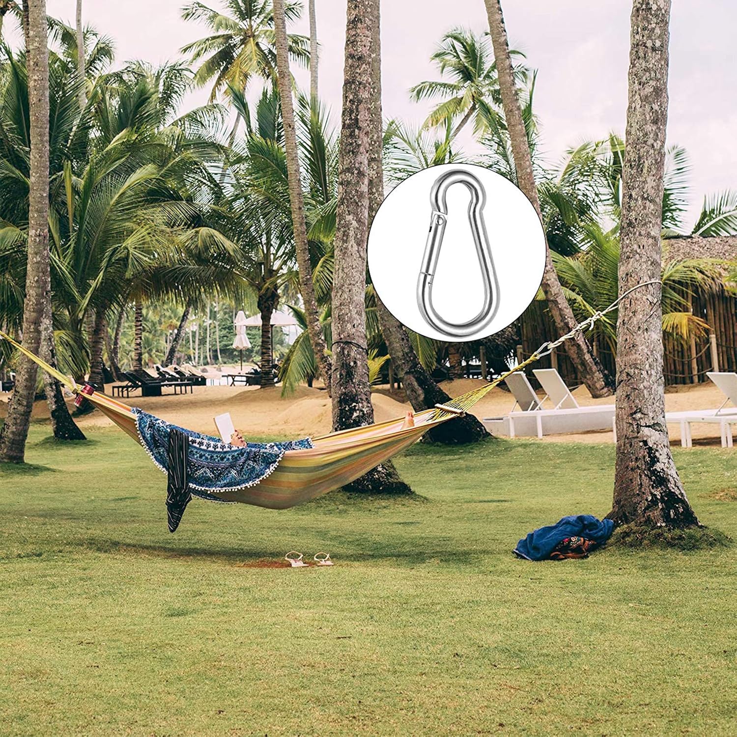 Hanging Swing Chair Chain Kit, 2 Set Stainless Steel Hardware Heavy Duty Porch Swing Hammock Chain Kit Hanging Hooks for Hammock, Rope, Tire, Tree Swings 4 91 DLFSXG+L. AC SL1500