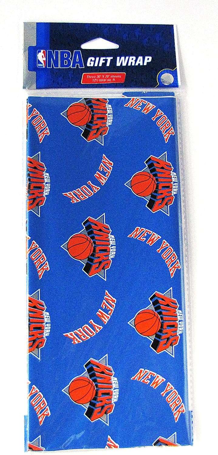 NBA New York Knicks Wrapping Paper Gift Wrap Paper