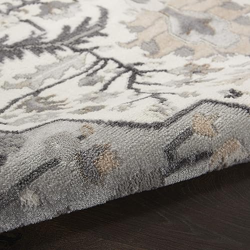 Miniatura 10 de Nourison Elation - Alfombra floral de 5 pies 3 pulgadas x 7 pies, 3 pulgadas, fácil de limpiar, no se desprende, para dormitorio, sala de estar,