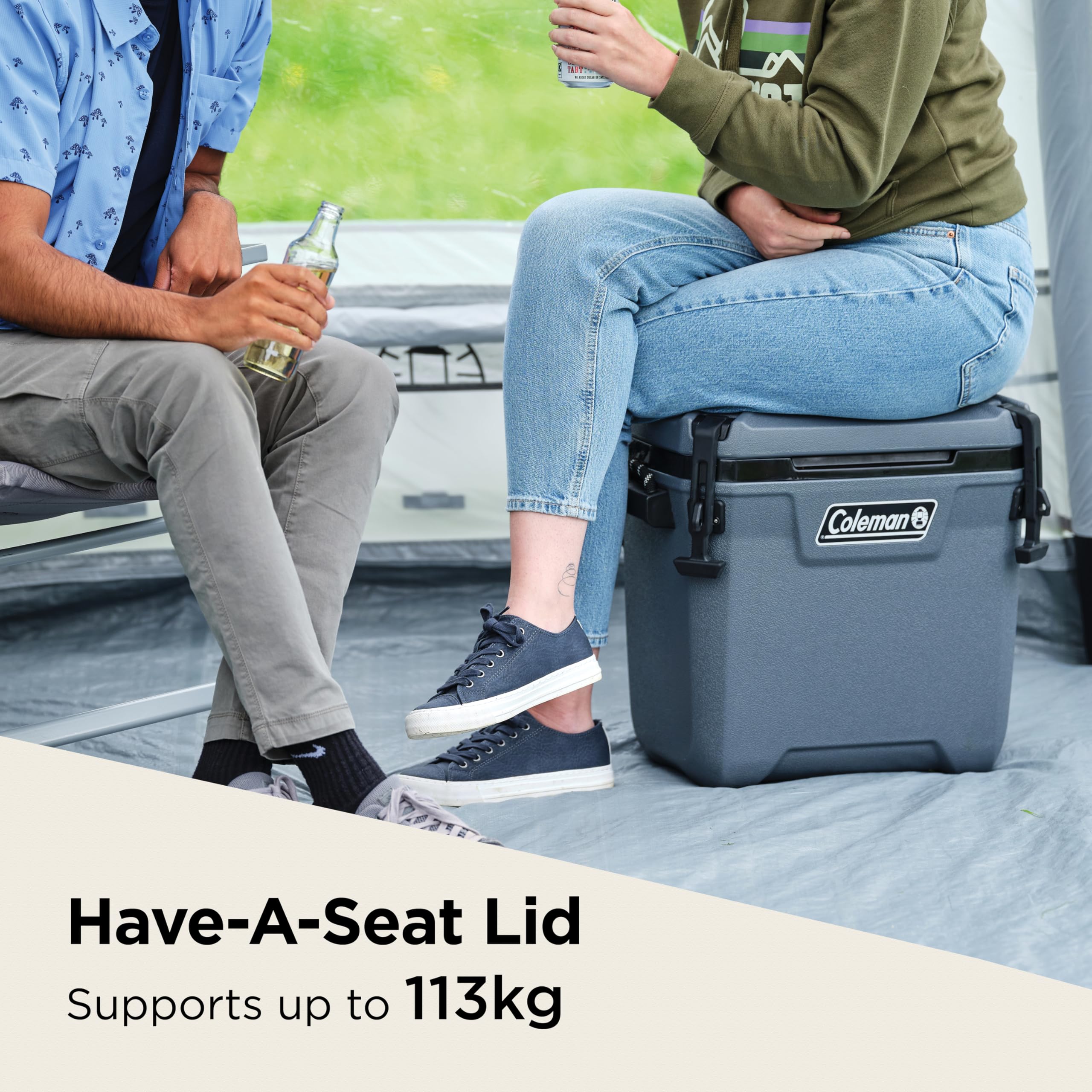 Coleman Convoy Nevera rígida Resistente con Aislamiento | Capacidad 27-62 L | Mantiene el Hielo hasta Durante 5 días | Aislamiento de Espuma Completo | Nevera portátil Grande para Uso en Exteriores