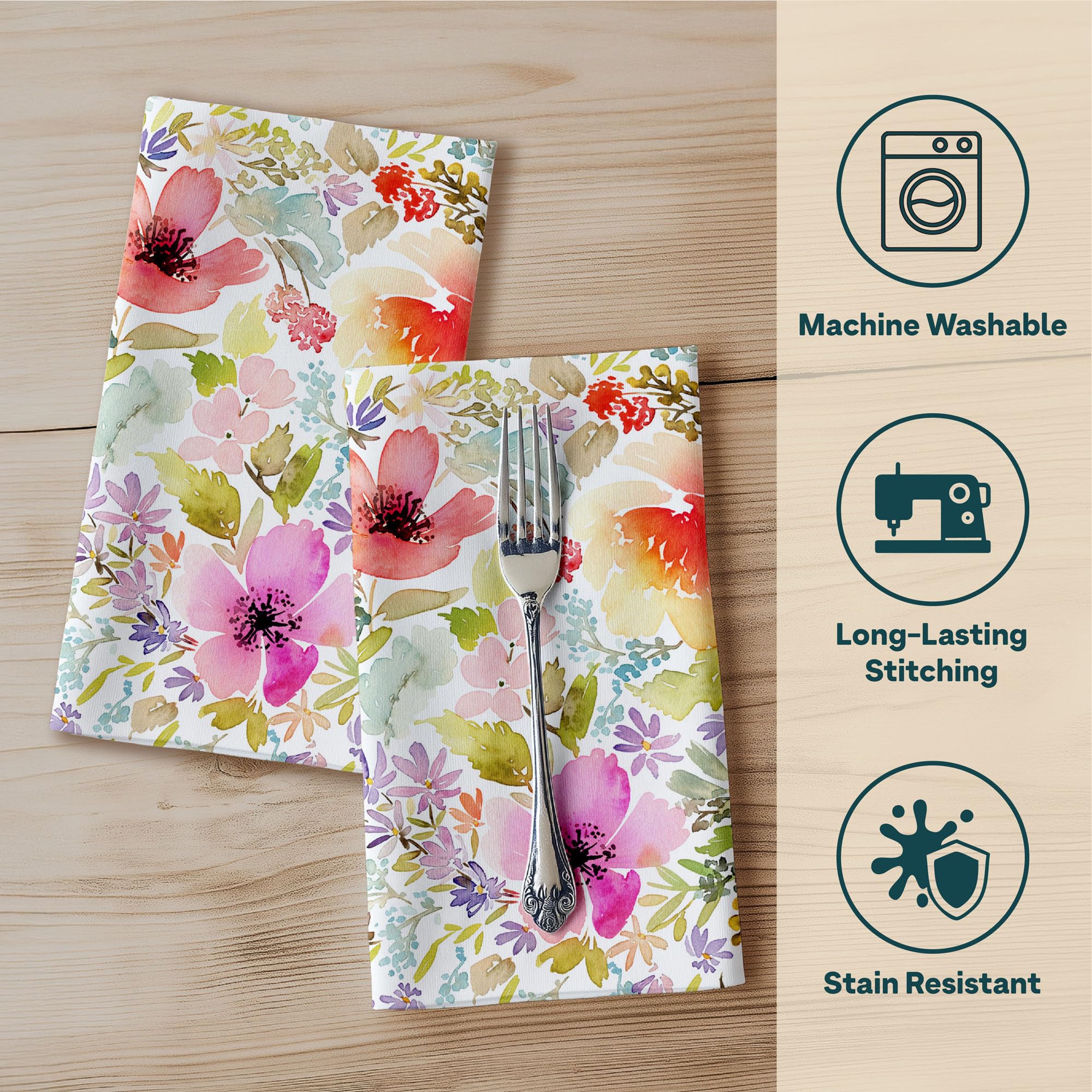 Floral Napkins | Made in USA | 18