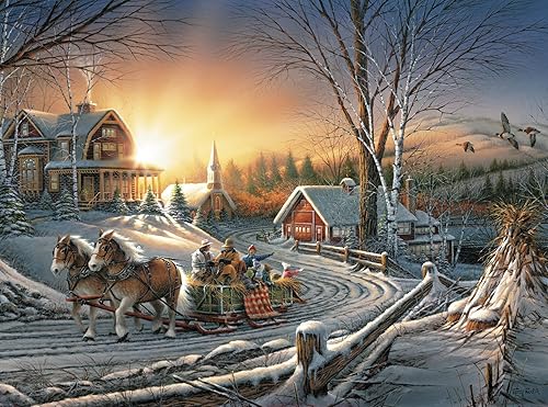 Buffalo Games - Terry Redlin - Los placeres del invierno - Rompecabezas de 1000 piezas, de 168 meses a 1200 meses