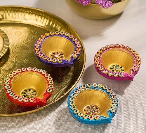Miniatura 2 de 12 piezas Diwali Diyas para decoración Diwali Decoraciones para el hogar Diwali luces Diwali Decoración Diwali Diya Diwali Vela Diwali Regalos para