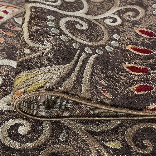 Miniatura 4 de Alfombra de área marrón grande de 7 x 10 pies, 7 x 10, alfombras interiores para sala de estar, comedor, alfombra de dormitorio, alfombra de cocina,