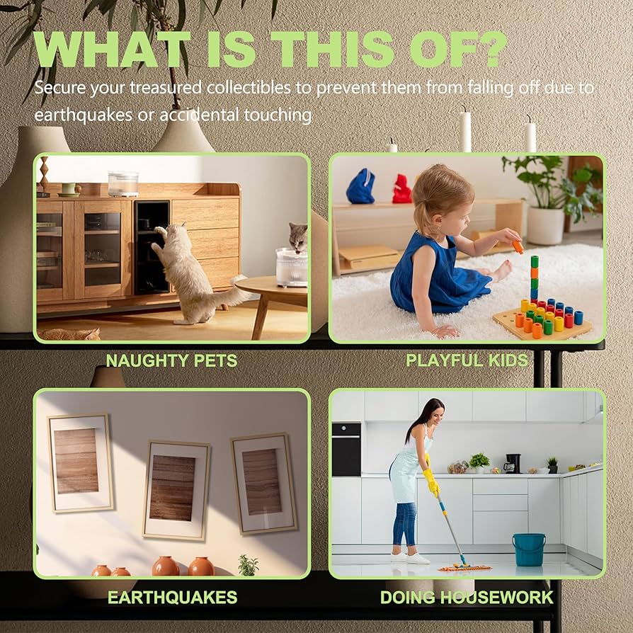 INNOVAYOU 340g Clear Museum Gel, Museum Putty Clear Removable For Collections, Easy To Use, Reusable Transparent Wax For Antiques, Glass, Ceramic, Art