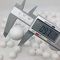 Vista 3 de Crafjie. Juego de 108 bolas de espuma de poliestireno de 1 pulgada de diámetro para manualidades DIY, adornos, espuma de poliestireno lisa, bolas