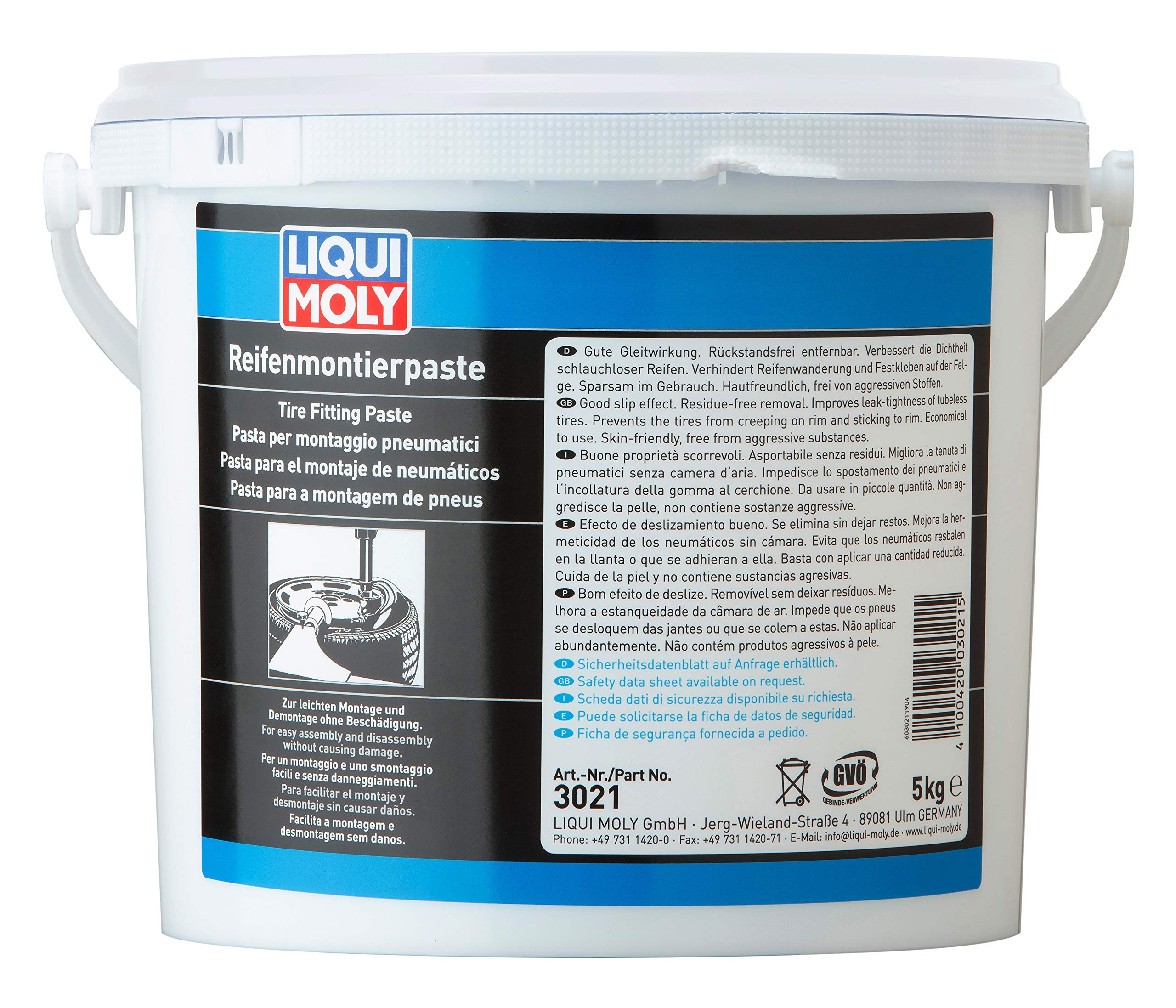 2X Original Liqui Moly 5kg Reifenmontierpaste Tire Fitting Paste Assembly Paste