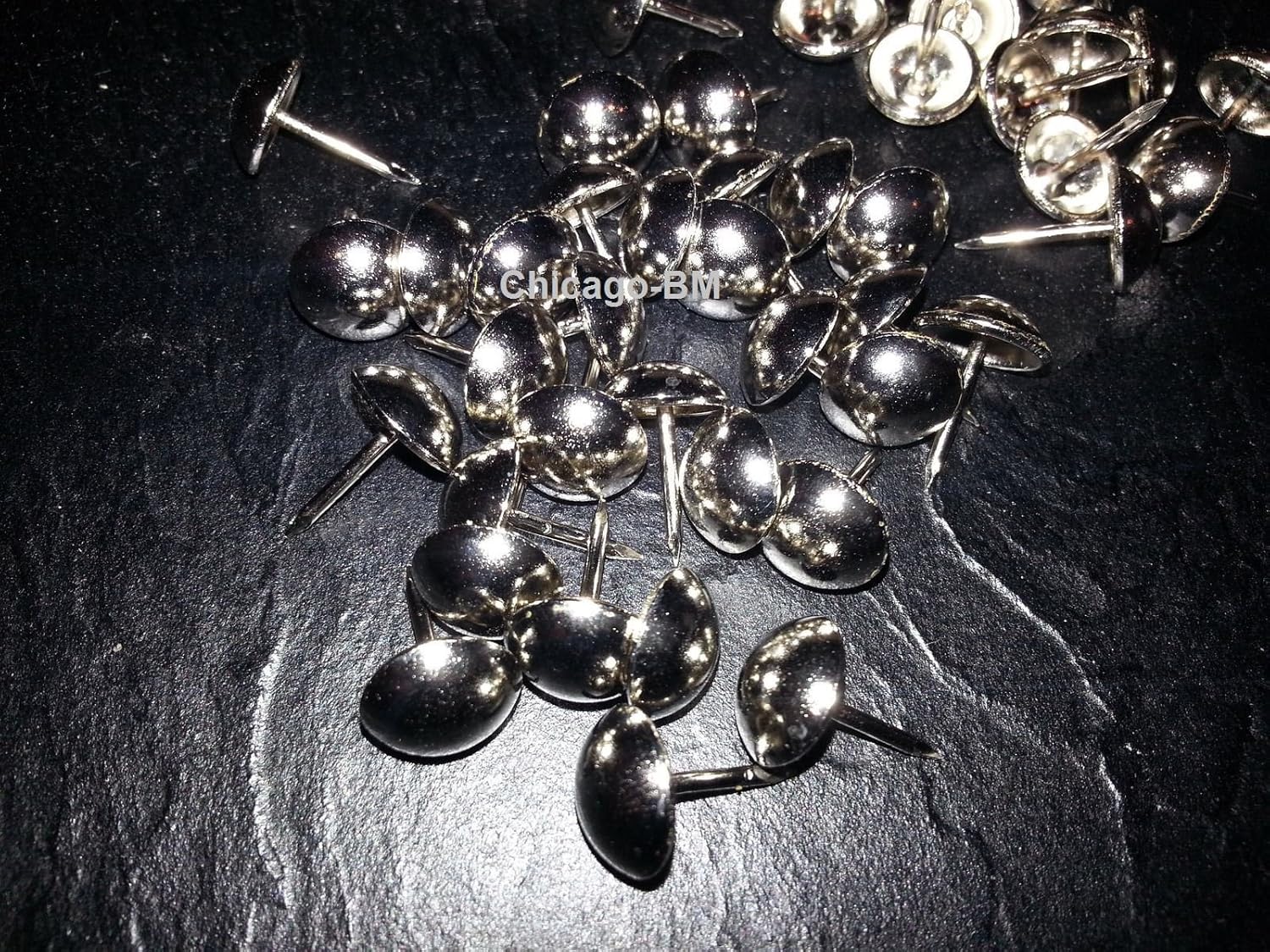 B.C. Upholstery Nailhead Trim with Matching Nails - Nickel - 150 ft (50 yds)
