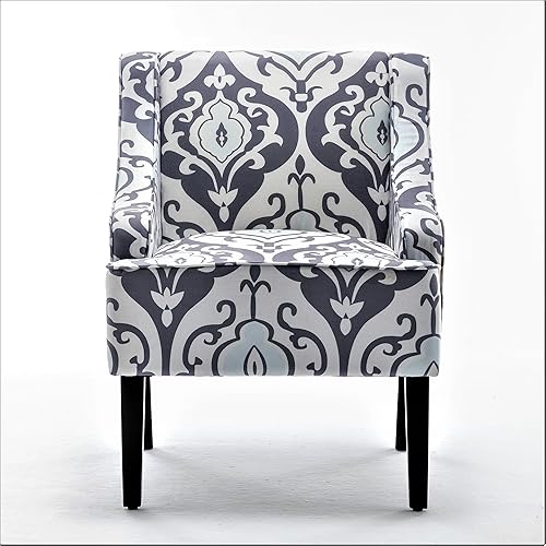 Miniatura 3 de Sillas decorativas de tela estampada para sala de estar, dormitorio, comedor y entrada, asientos decorativos con diseño elegante, brazos empotrados