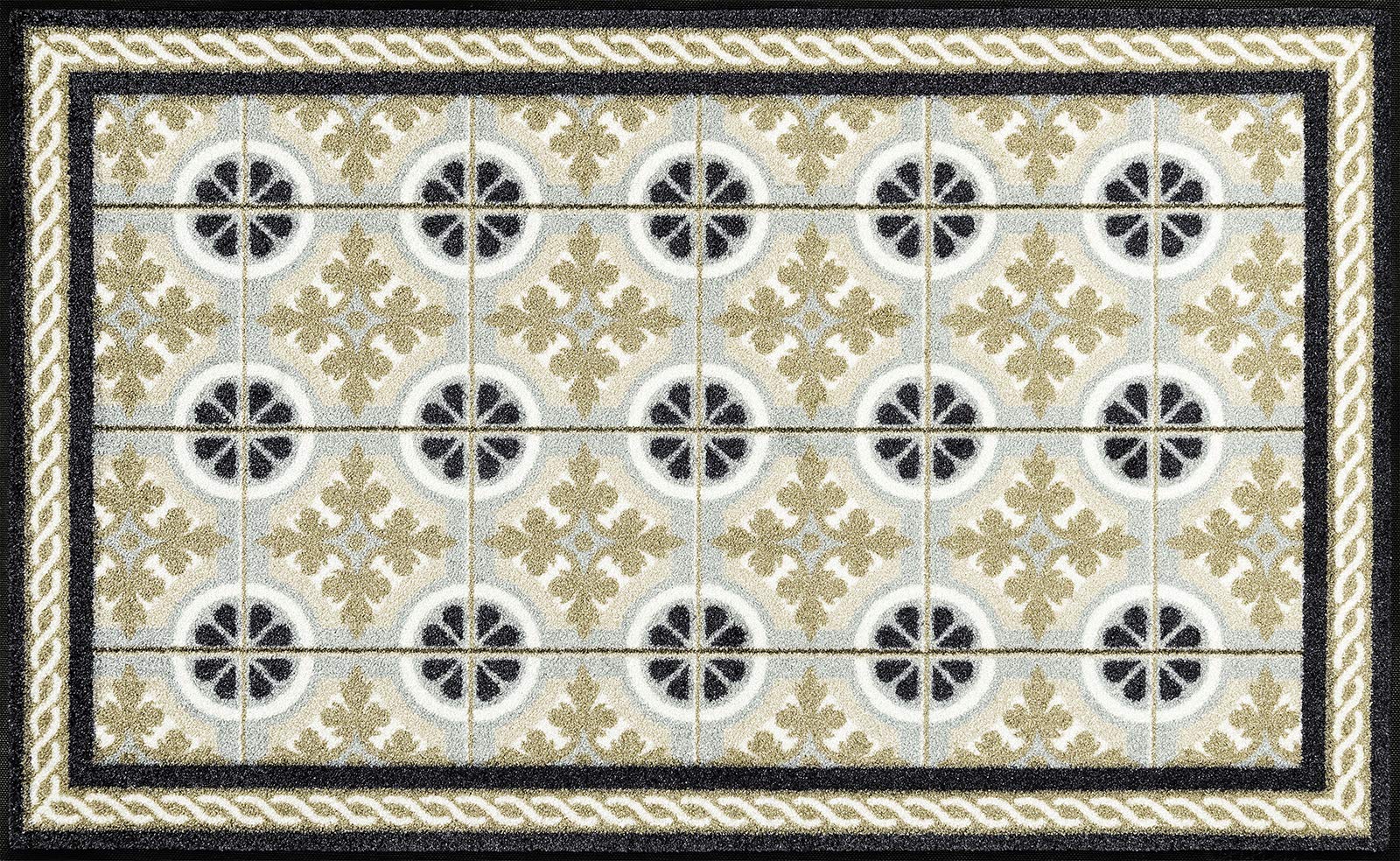 wash+dry Kitchen Tiles Doormat 75 x 120 cm Washable Indoor and Outdoor Use