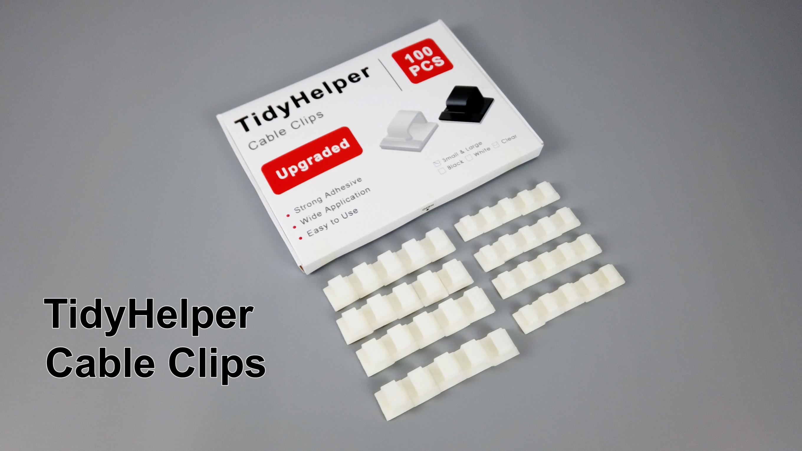 100PCS Cable Clips, KEEHO Outdoor Light Wire Clips Self Adhesive - View #14