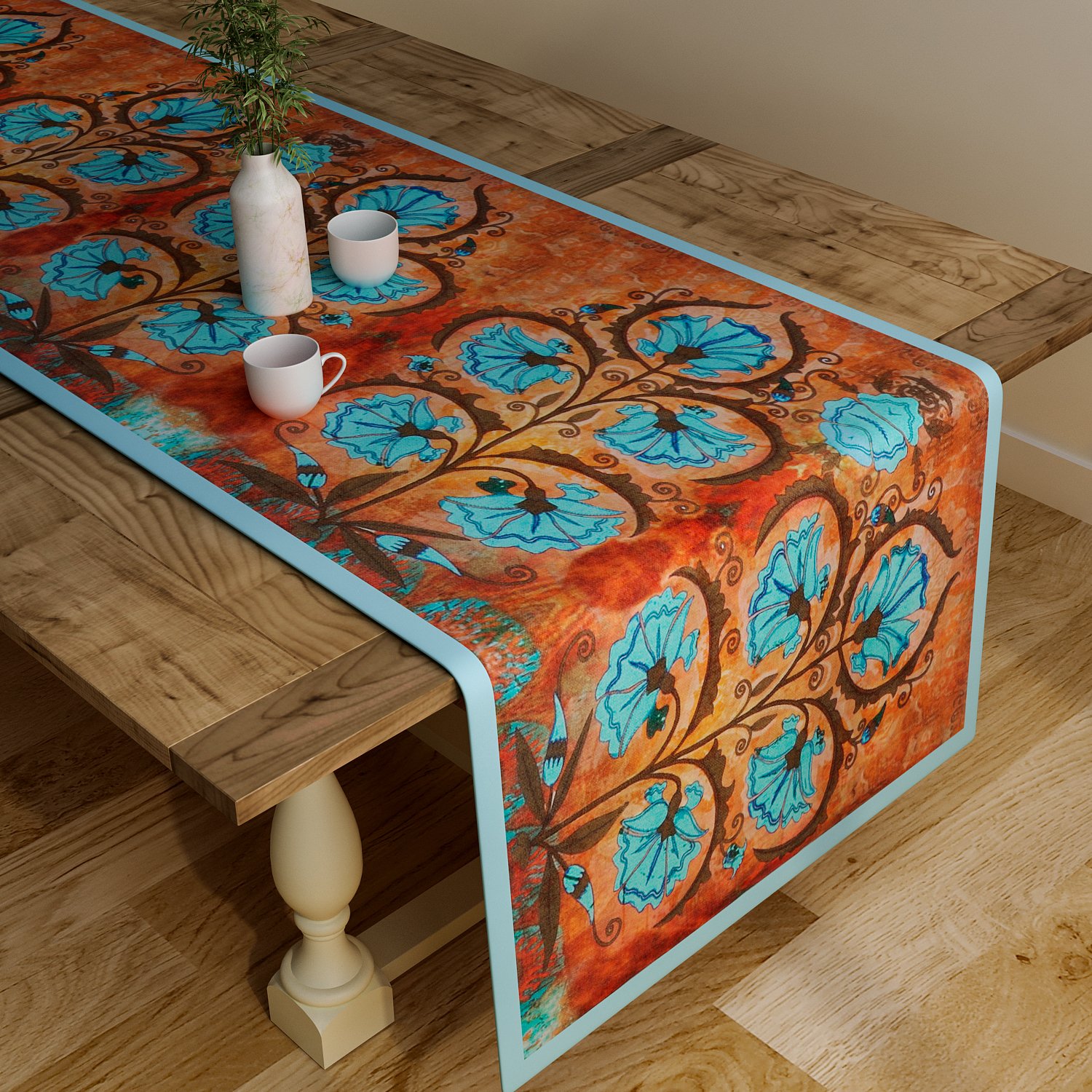 Buy SEJ by Nisha Gupta Dining Table Runner for Center Table Table