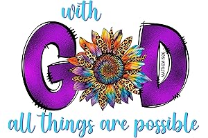 With God All Things are Possible Value Packed Sublimation Transfer Bundle