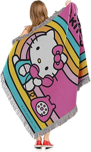 Miniatura 10 de Northwest Manta de tapiz tejida, 48 x 60 pulgadas, Kuromi So Sassy