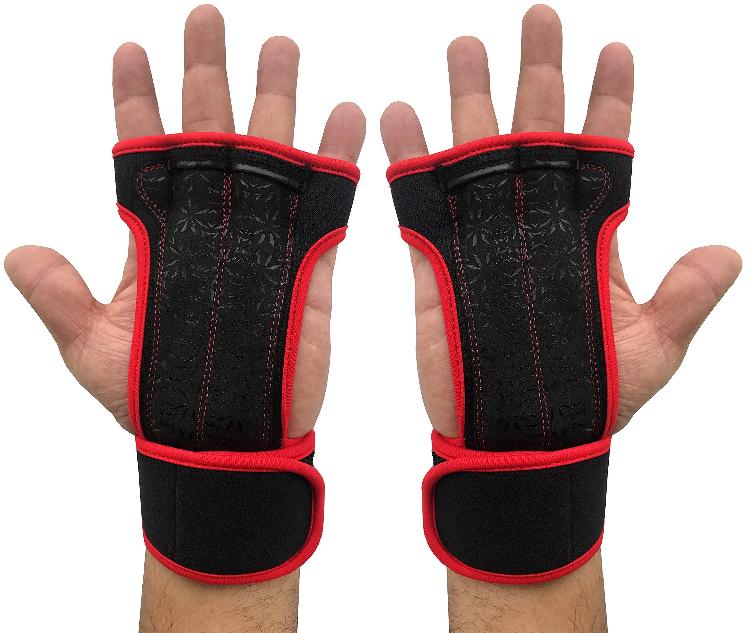 Kobo WTG-18-Red WTG-18 Weight Lifting Gym Gloves Hand Protector for Fitness Training, Large (B079R7D17H) Amazon Price History, Amazon Price Tracker