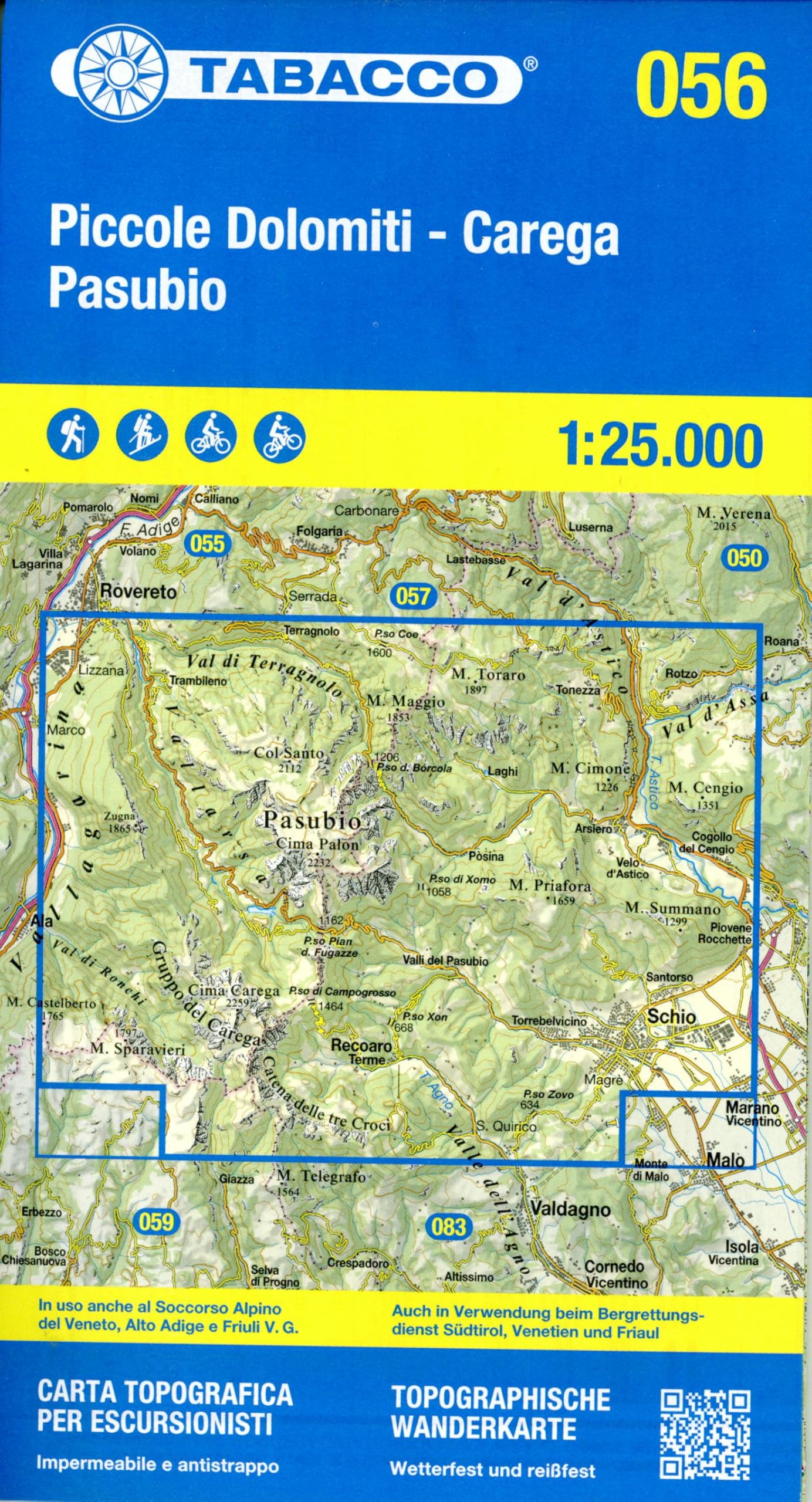Piccole Dolomiti Pasubio (056): 1:25000