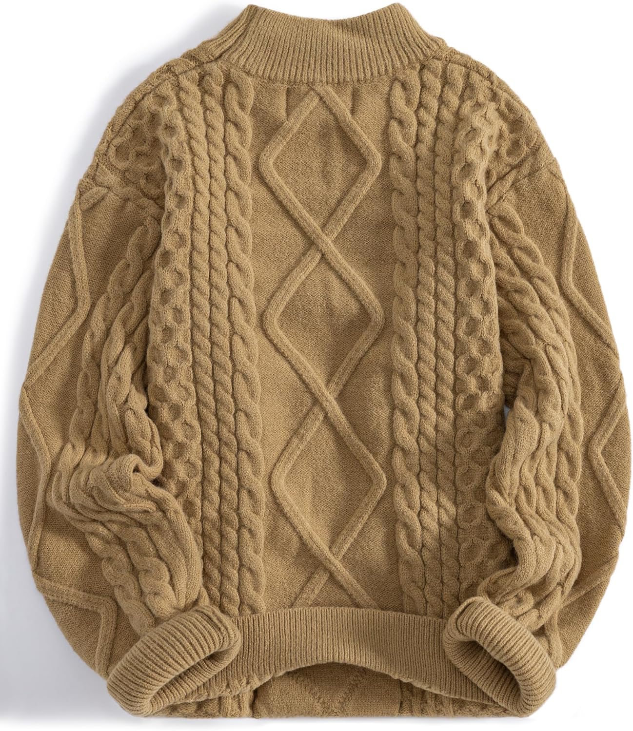 Aelfric Eden Oversized Sweater for Women Turtleneck Long Sleeve Sweater Arctic Velvet Knit Pullover - Image 2