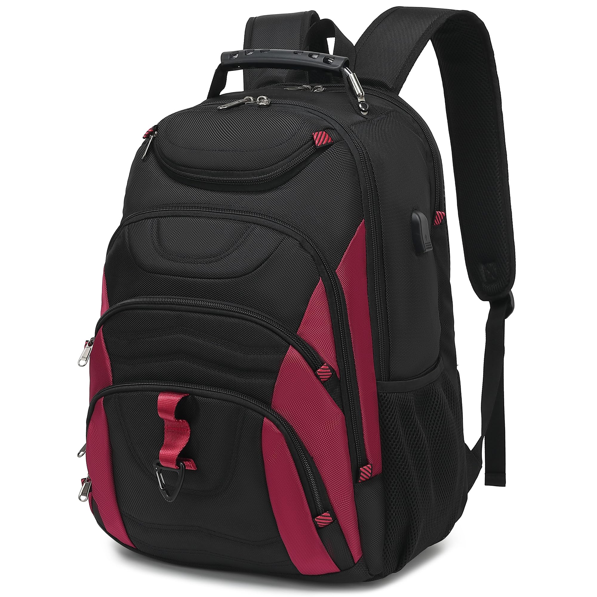 Boavan Laptop Backpack for men, 17.3 inch Laptop Bag with USB Port, Waterproof Travel Work Backpack Purse, Anti-Theft Teacher Nurse Doctor Casual