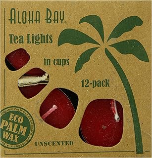 Aloha Bay Tea Light, Red, 0.7 Ounce