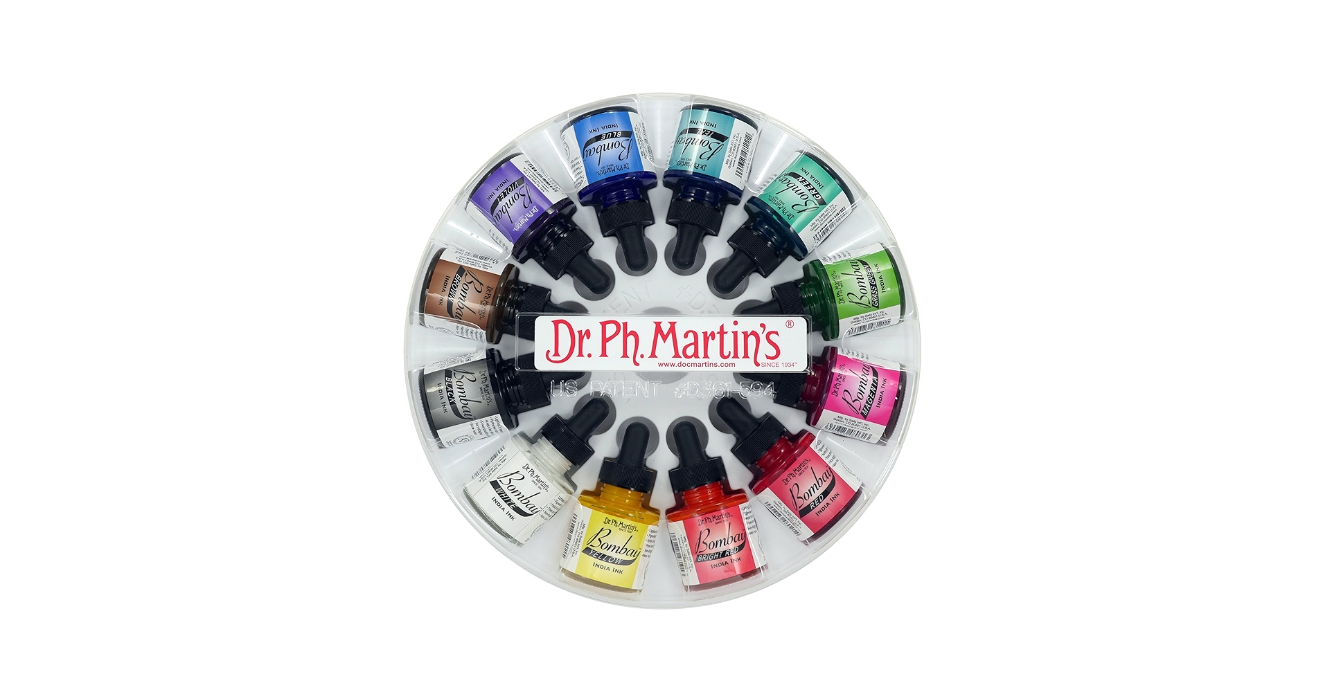 (未使用･未開封品)　Dr. Ph. Martin&#39;s Bombay India Ink 0.5 oz Set of 12 (Set 2) tu1jdyt Bombay India Ink, 0.5 oz, Set 2 – Dr. Ph. Martin's® | Mfg