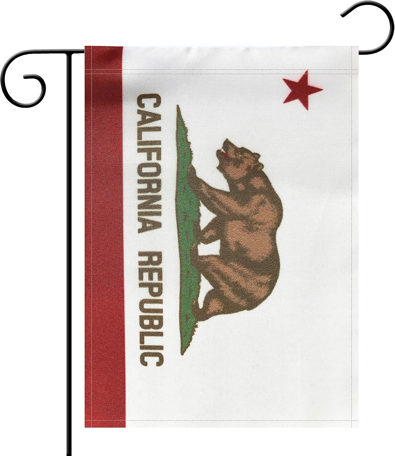No Logo Garden Flag California State CA State Flag Garden Flag,Garden Decoration Flag,Indoor and Outdoor Flags,Celebration Parade Flags,State Party Events Celebration,Double-Sided