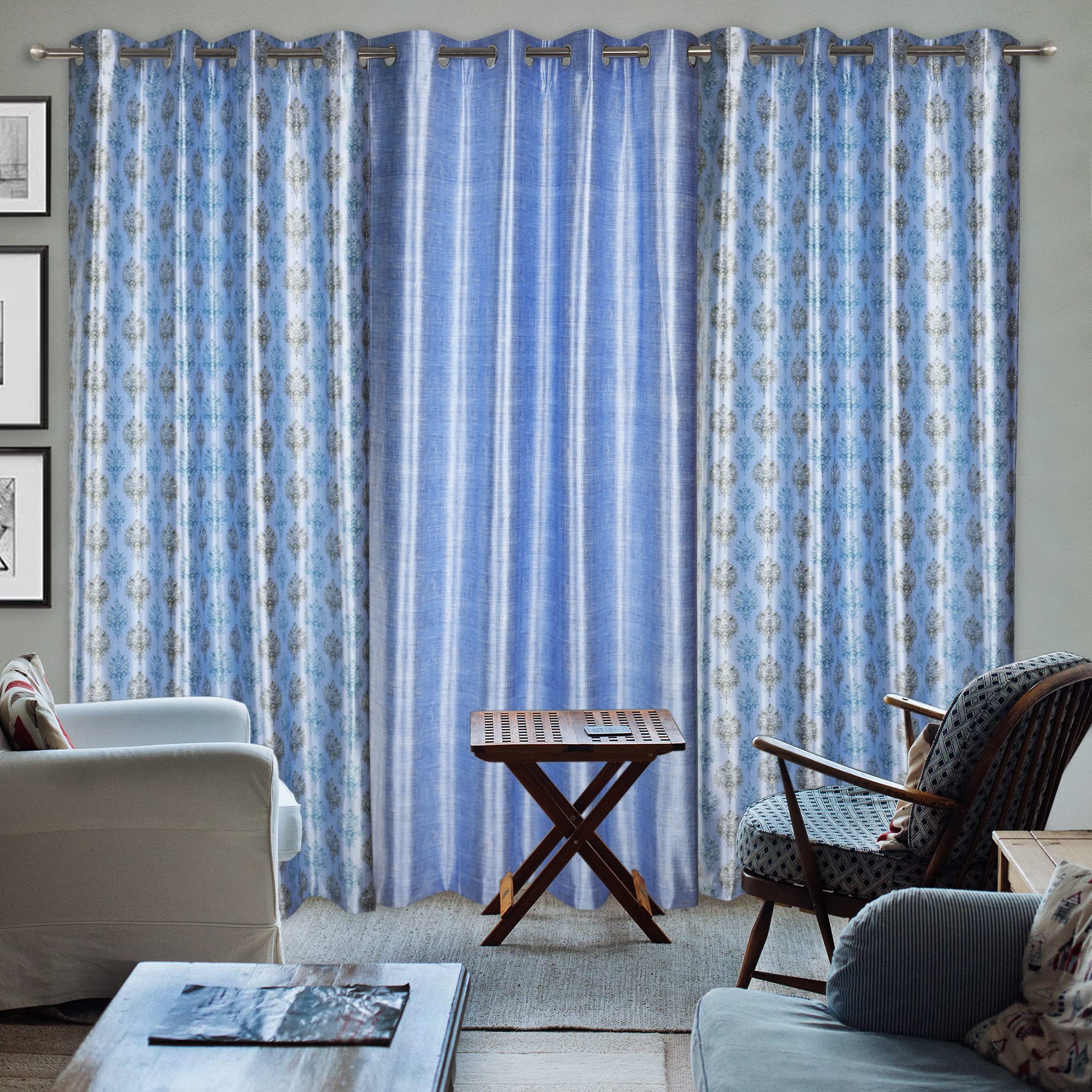 See full amazon price history chart for Reyansh Decor 5 FT (152 cm) Heavy Polyester Digital Printed Room Darkening Eyelet Window Curtain, Sky-Blue Pack of 3(1+2) Reyansh Decor 5 FT (152 cm) Heavy Polyester Digital Printed Room Darkening Eyelet Window Curtain, Sky-Blue Pack of 3(1+2) (B09BR6Y3Y1) Amazon Price History, Amazon Price Tracker