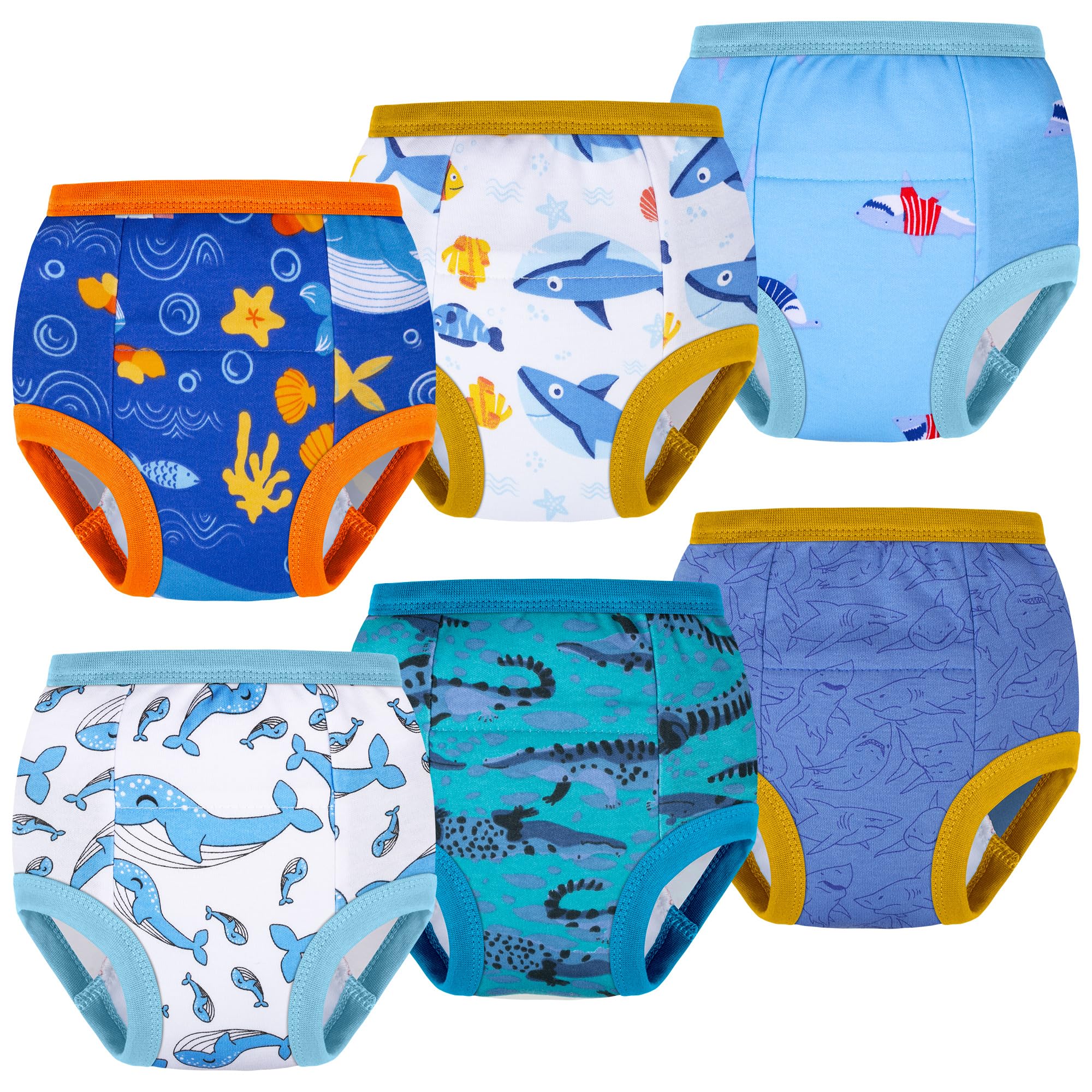 BIG ELEPHANT Toddler Potty Training Underwear, Cotton Training Pants | Soft Absorbent Training Pants for Baby Boys &amp; Girls, Gentle Cotton Comfort for Daytime Potty Learning