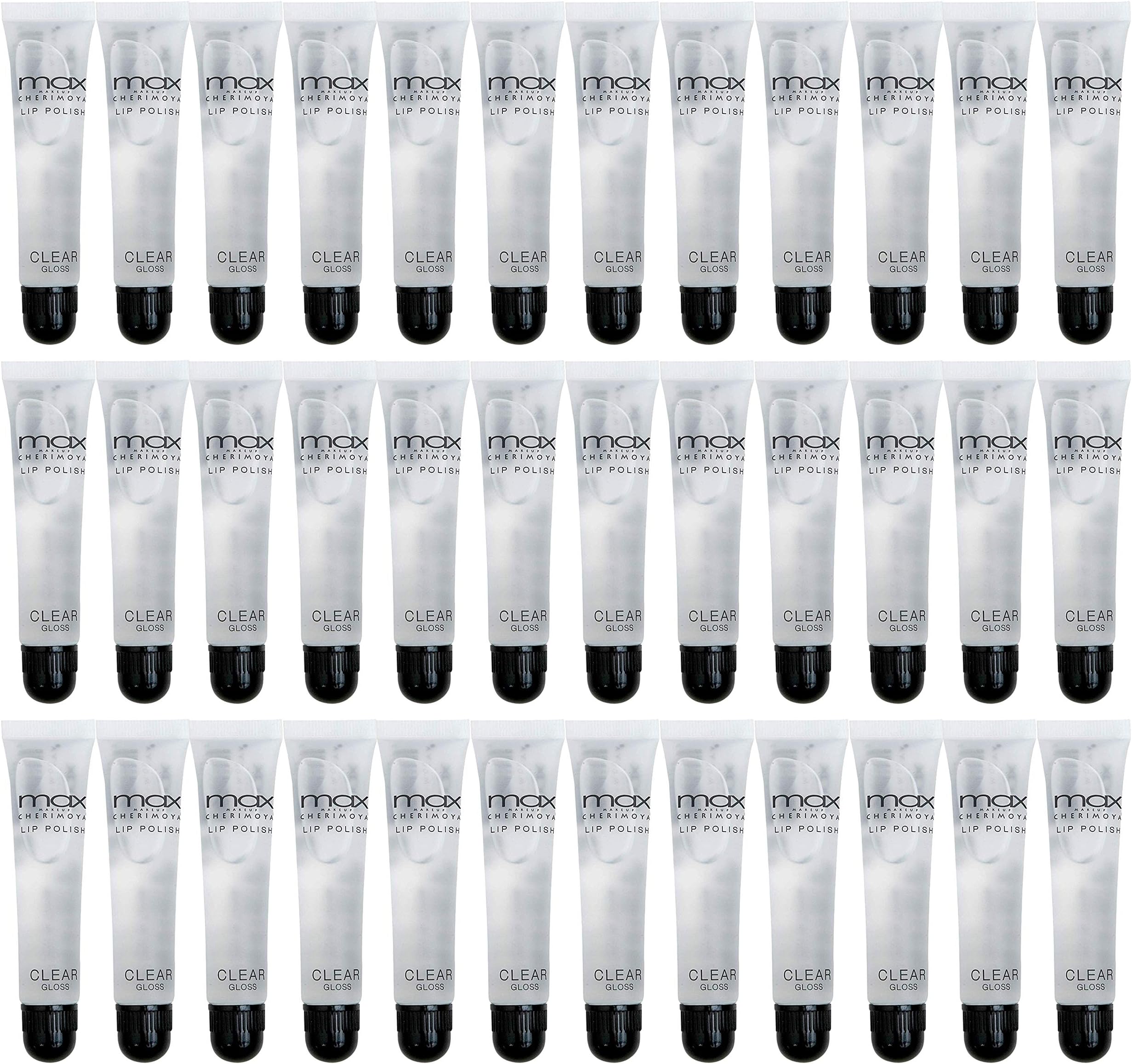 Cherimoya MAX Makeup Clear Lip Polish bulk (36 Pieces)