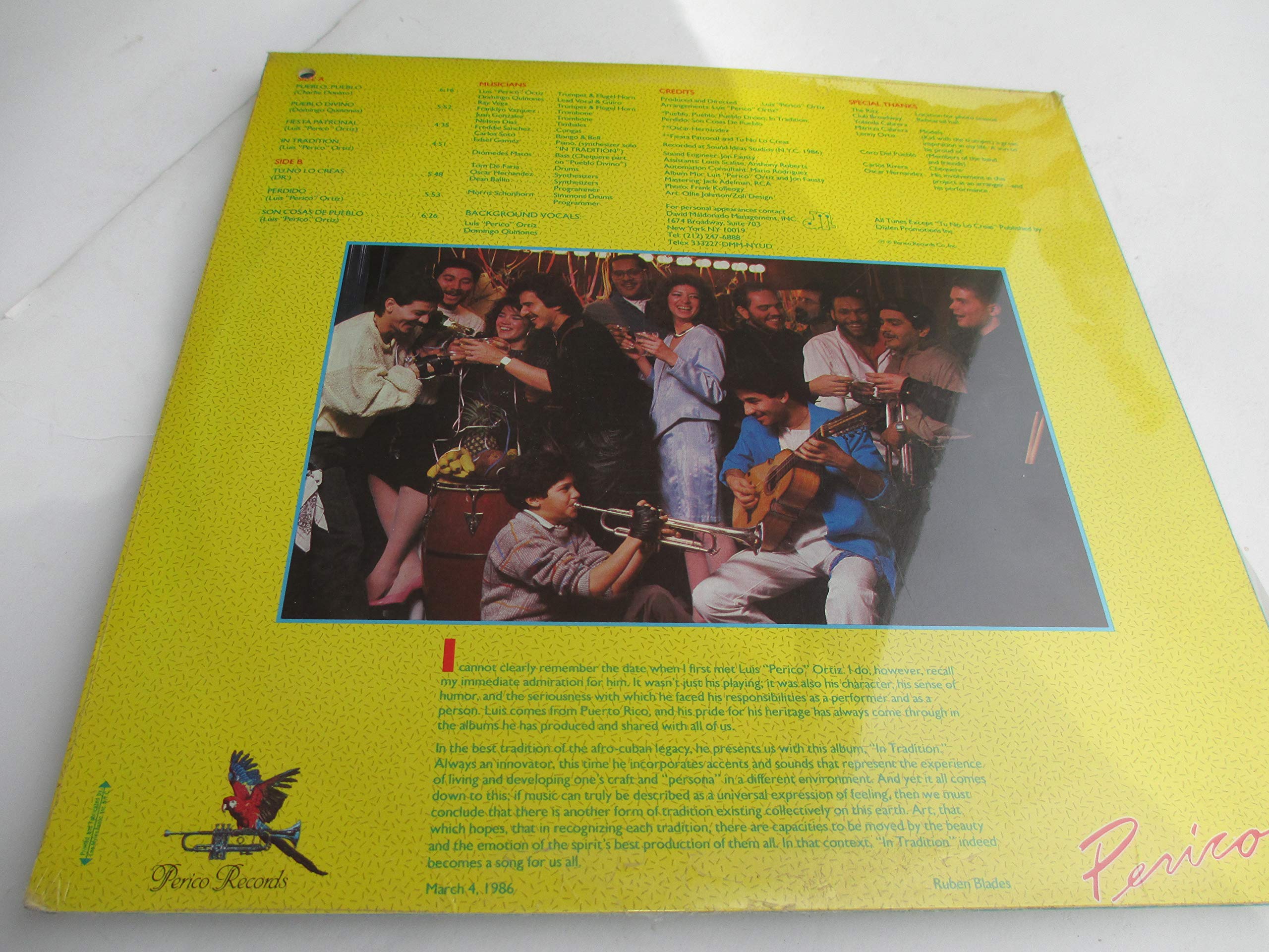 Perico In Tradition [Vinyl LP]