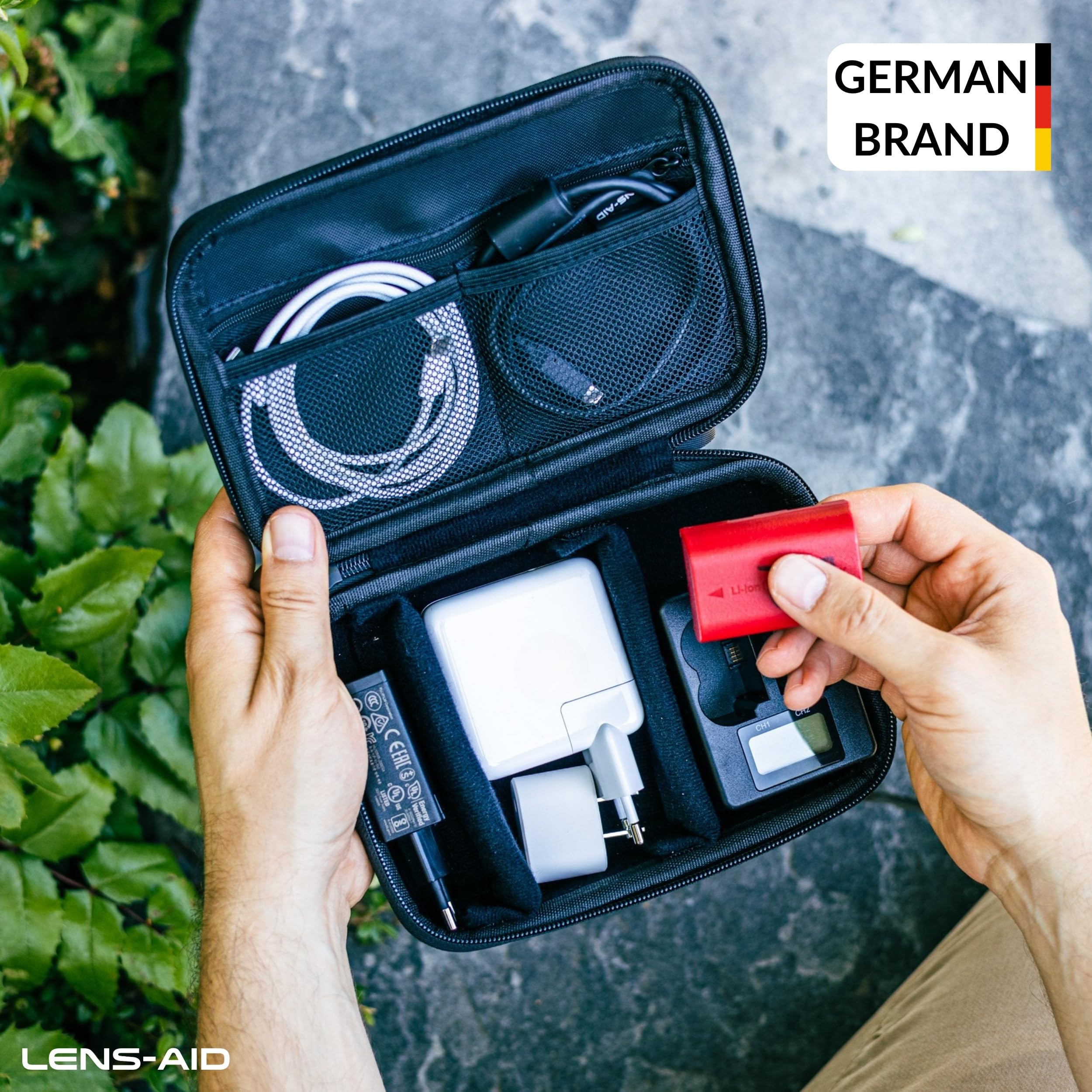 Case Organizzatore Lens-AID per Accessori e Tecnologia - Dettaglio