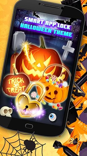 Tema de Halloween de Bloqueio de Aplicativo Inteligente