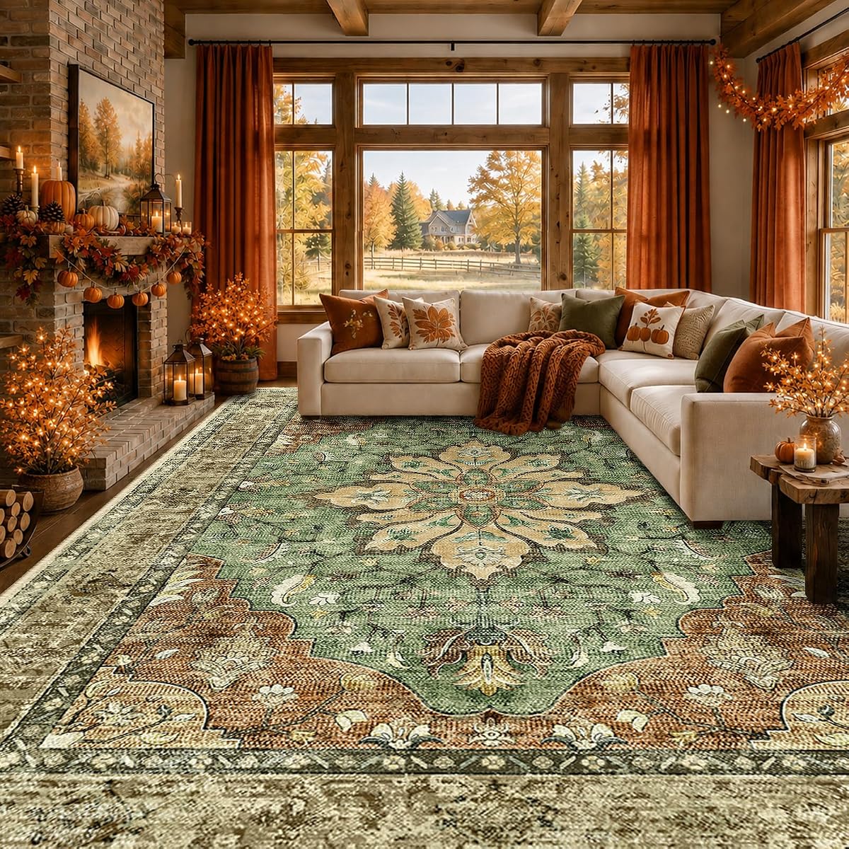RELEANY Washable Area Rug view 2