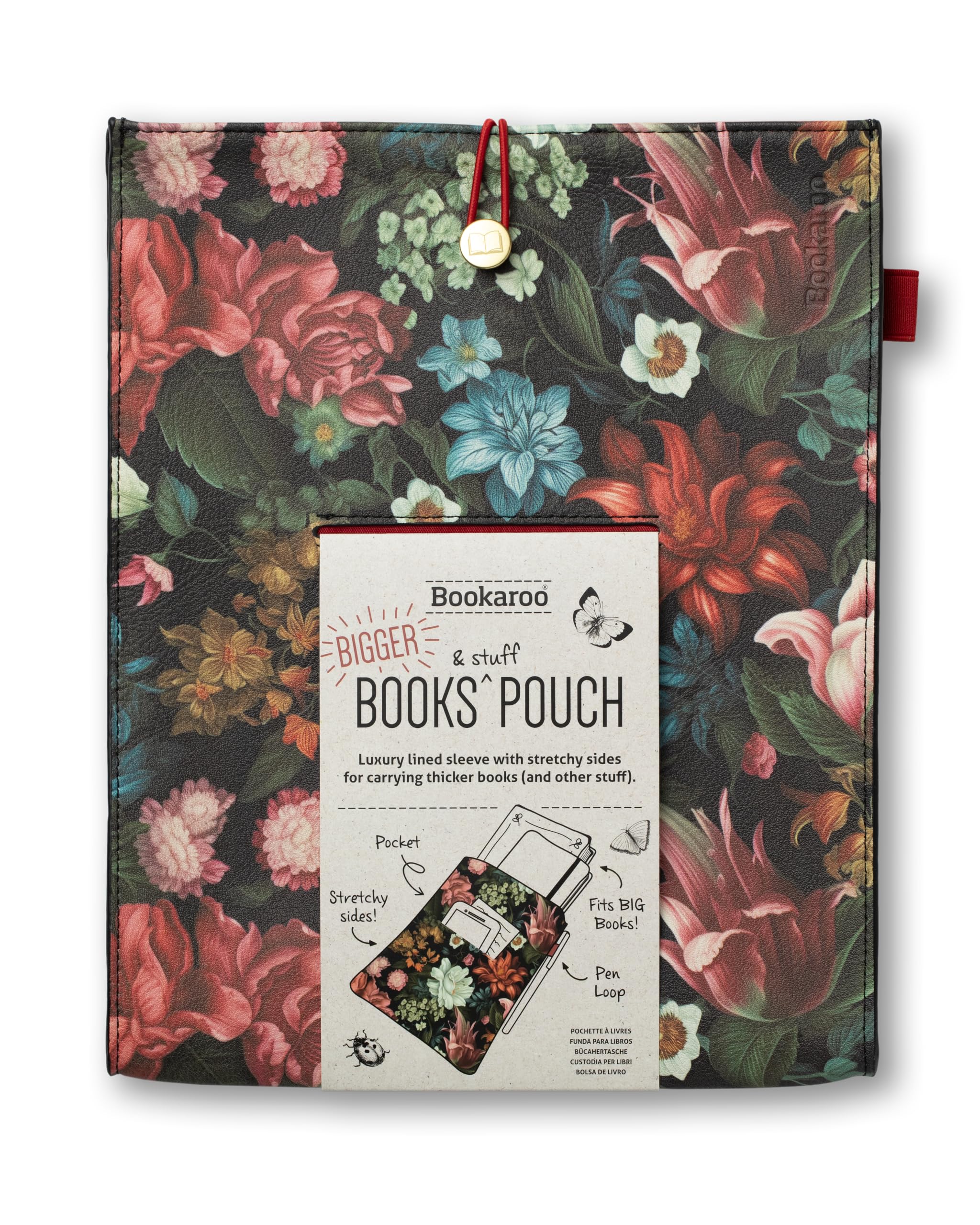 IF Bookaroo Books & Stuff Pouch - Dark Floral