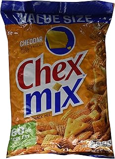 Chex Mix, Cheddar Snack Mix, 15oz Bag (Pack of 2)
