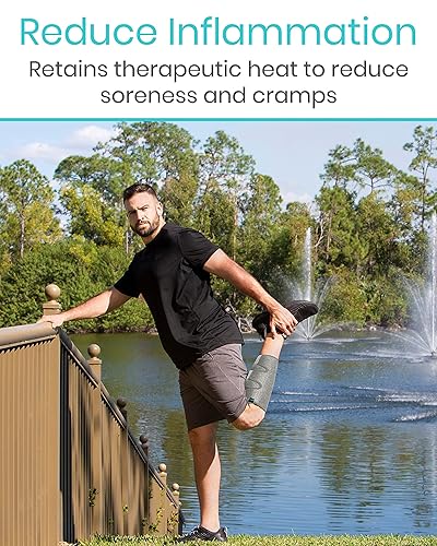 Miniatura 3 de Vive - Férula ajustable para la pantorrilla, compresión para la parte inferior de la pierna, aumenta la circulación, reduce la hinchazón muscular,