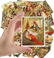 Vista 6 de Pegatinas grandes (24 piezas de 2.5 x 3.5 pulgadas) Poemas Vintage Book Grabado Ilustración