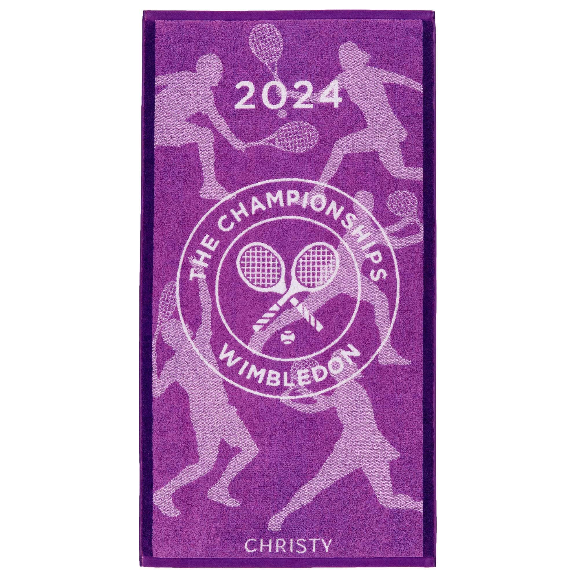 Wimbledon Championships 2024 XL Towel, Color- Hyacinth, Purple, 170 cm x 90 cm (Extra Large)