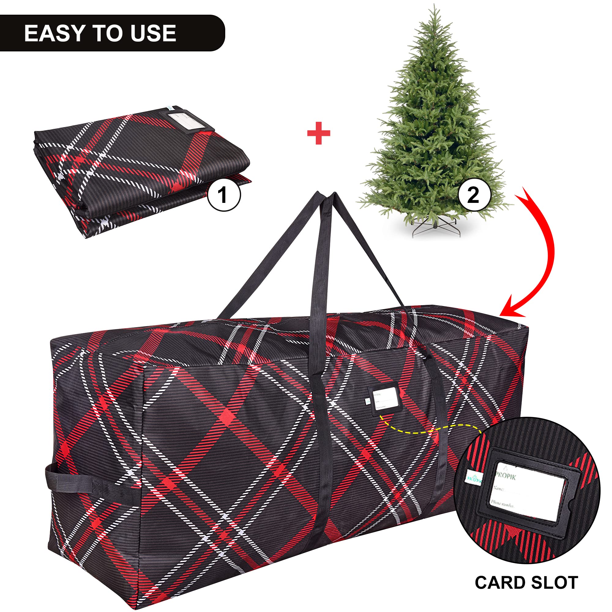 9 Foot Artificial Tree Storage ProPik Extra Large Rolling Christmas ...