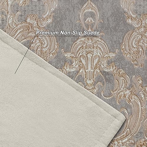 Miniatura 5 de Loom and Mill Juego de 4 manteles individuales de lujo para mesa de comedor, manteles individuales de tela jacquard para mesa de comedor, decoración