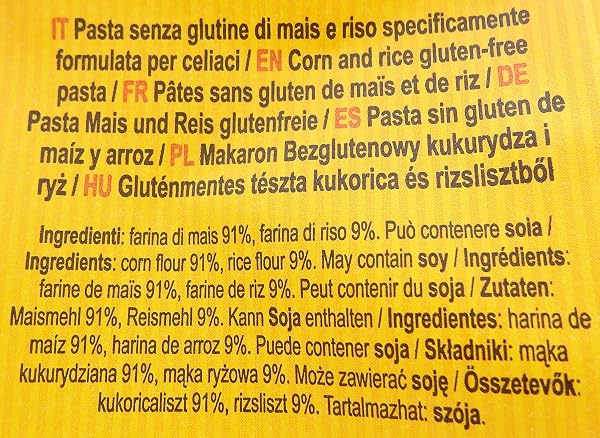 DIALSÌ, Fusilli, Pasta Senza Glutine di Mais e Riso, Trafilata al Bronzo, Ingredienti 100% Italiani, Senza Additivi, Cottura 10-11Minuti, Confezione da 400g - 3