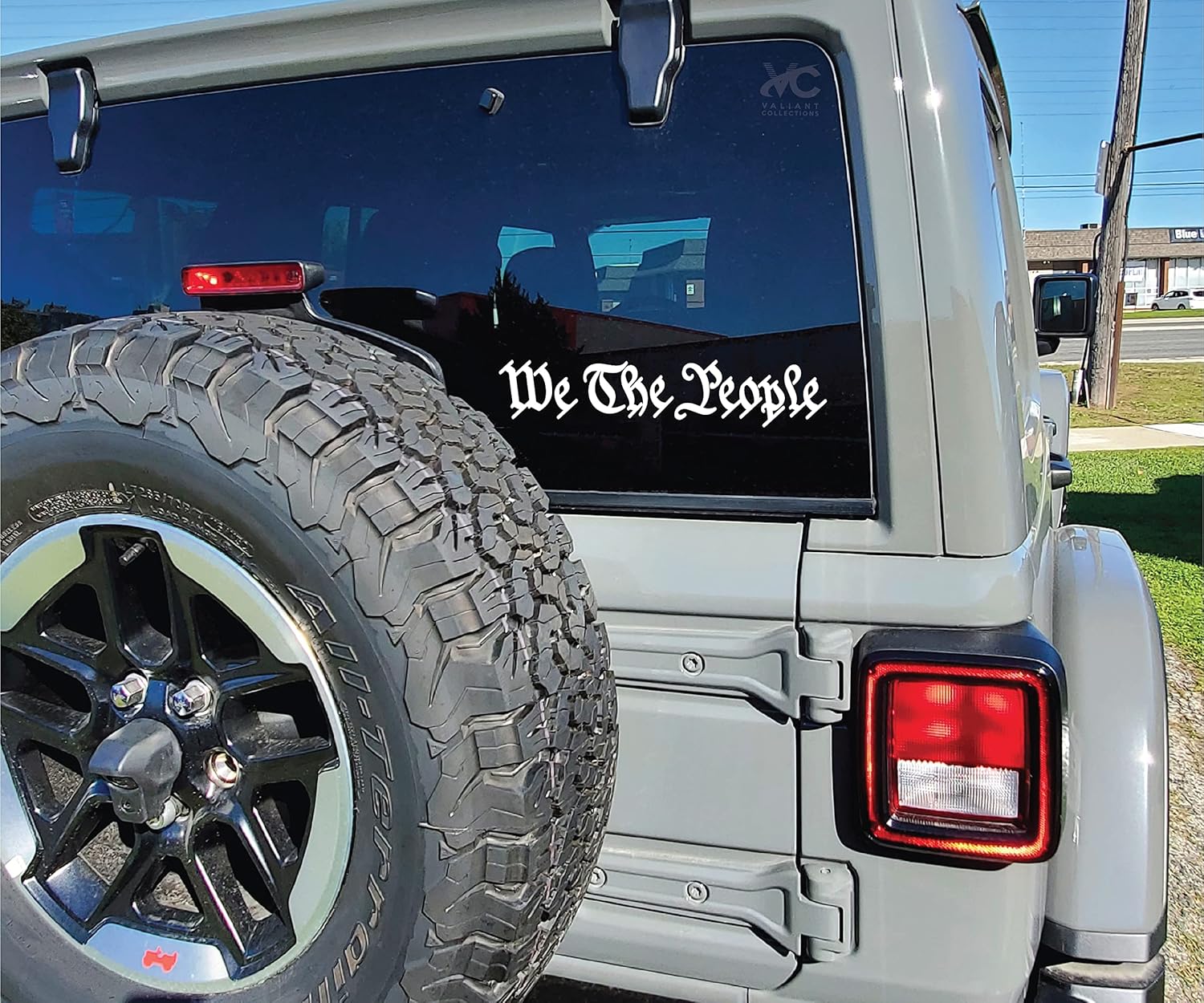 – We The People Sticker – Vinyl We The People Sticker for Car, Truck, and Van – Indoor and Outdoor Use for Wall – Long Lasting Waterproof Decal for Laptop – VC 411 (White) - Image 2