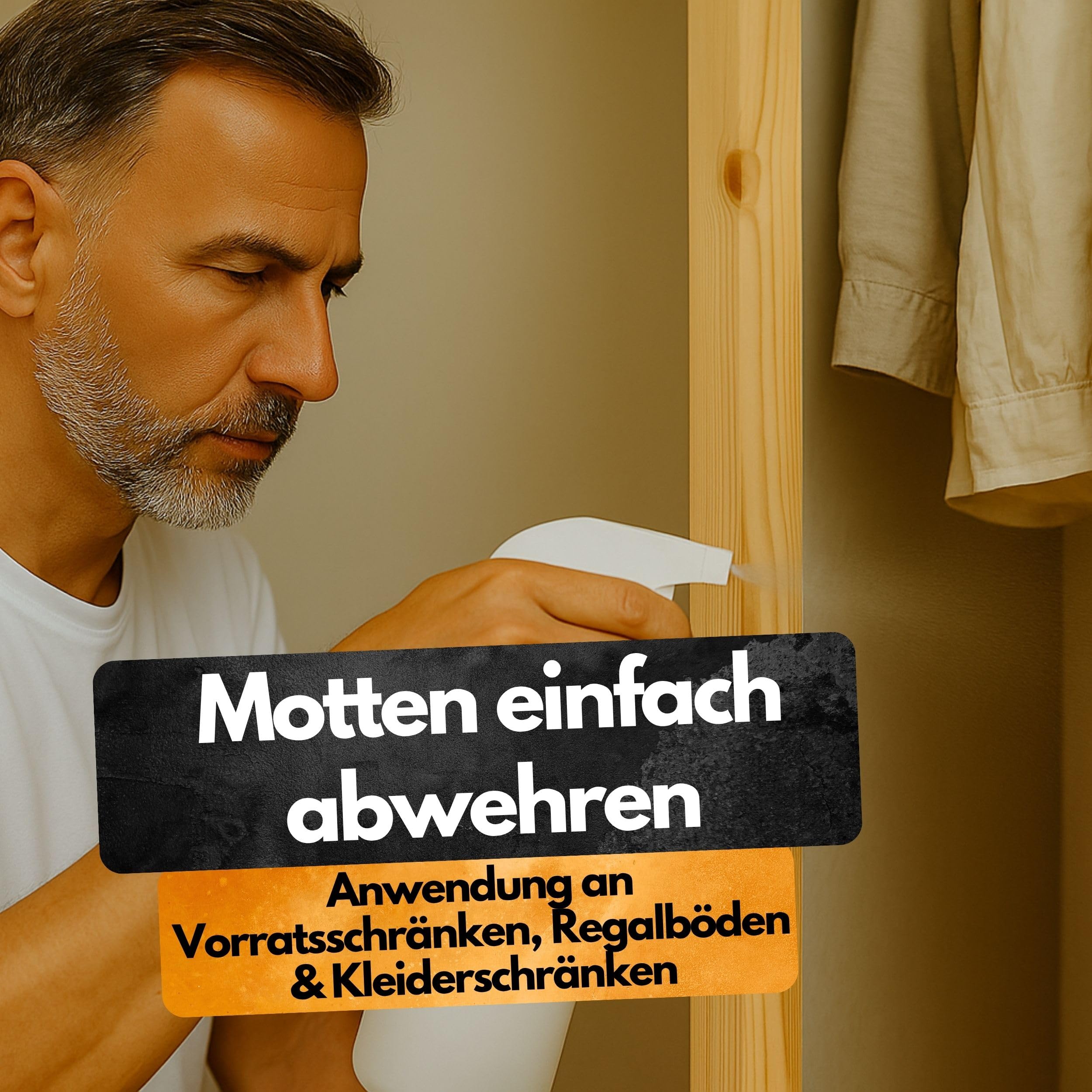 Gegen Motten! – Insektenschutz Abwehrmittel Kanister – 5 L – Anwendungsfertig – Schutz vor Kleidermotten & Lebensmittelmotten – Für Kleiderschrank, Vorratsschrank & Dachboden – PT19 Repellent